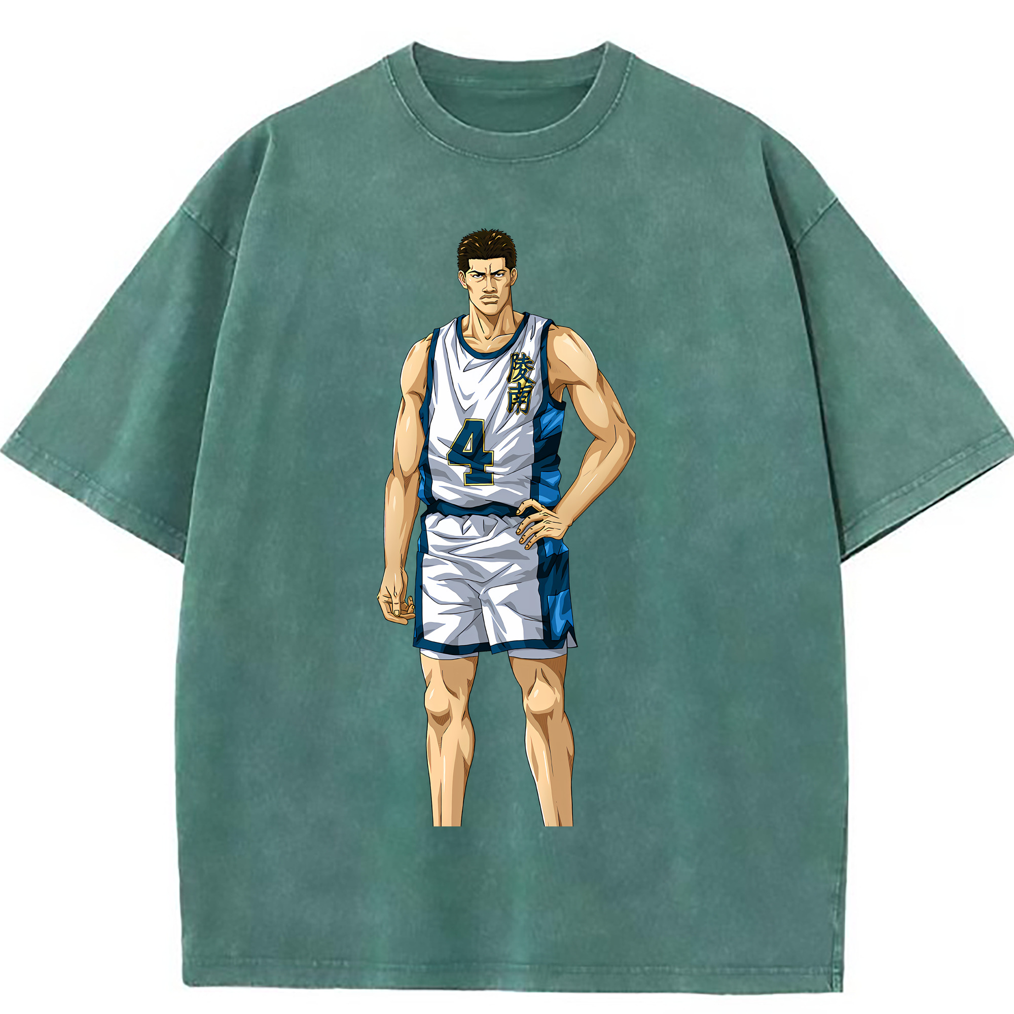 （画像用） SLAM DUNK／スラムダンク 綿100% ヴィンテージ風 半袖Tシャツ（フロントプリント）